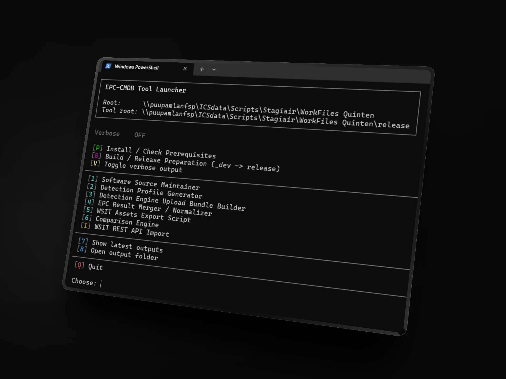 Terminal UI for Internship tool